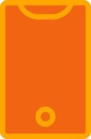 Phone Orange Filled Icon vector