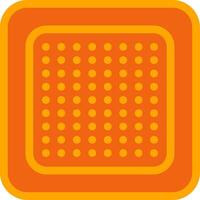 Nicotine Patch Orange Filled Icon vector