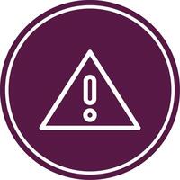 Faild Line Circle Icon vector