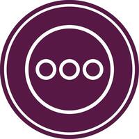 Menu Line Circle Icon vector