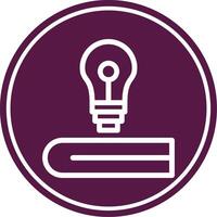 Knowledge Line Circle Icon vector