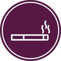 Cigeratte Line Circle Icon vector