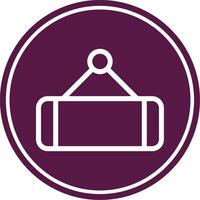 Tag Line Circle Icon vector