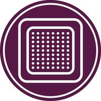Nicotine Patch Line Circle Icon vector