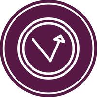 Bounce Line Circle Icon vector