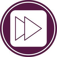 Fast Glyph Circle Icon vector