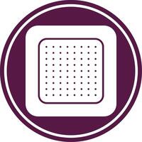 Nicotine Patch Glyph Circle Icon vector