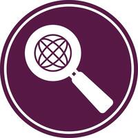 Discovery Glyph Circle Icon vector