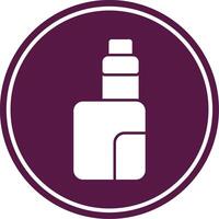 Vape Glyph Circle Icon vector