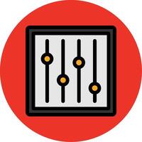 Adjustment Filled Multi Circle Icon vector
