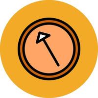 Left Up Filled Multi Circle Icon vector