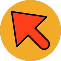 Mouse Cursor Filled Multi Circle Icon vector