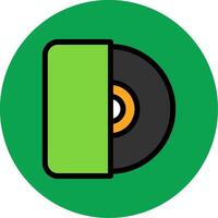 Cd Filled Multi Circle Icon vector
