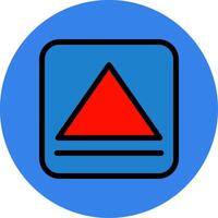 Eject Filled Multi Circle Icon vector