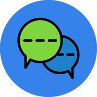 Message Filled Multi Circle Icon vector