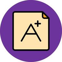 Grade Filled Multi Circle Icon vector