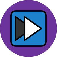 Fast Filled Multi Circle Icon vector