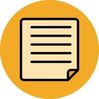 Document Filled Multi Circle Icon vector