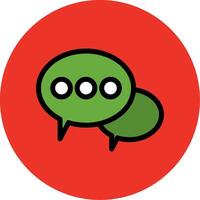 Chat Filled Multi Circle Icon vector
