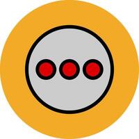 Menu Filled Multi Circle Icon vector