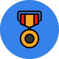 Medal Filled Multi Circle Icon vector