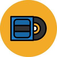 Music Album Filled Multi Circle Icon vector