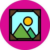 Frame Filled Multi Circle Icon vector