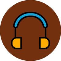Handset Filled Multi Circle Icon vector