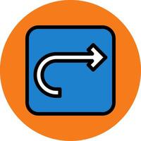 Repeat Filled Multi Circle Icon vector