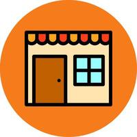 Shop Filled Multi Circle Icon vector