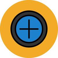 Add Filled Multi Circle Icon vector