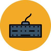 Keyboard Filled Multi Circle Icon vector