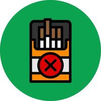 Quit Smoking Filled Multi Circle Icon vector