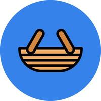 Basket Filled Multi Circle Icon vector