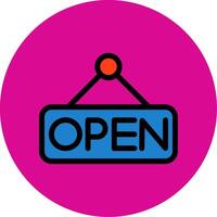 Open Filled Multi Circle Icon vector