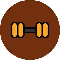 Dumbbell Filled Multi Circle Icon vector