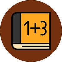 Maths Filled Multi Circle Icon vector