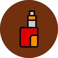 Vape Filled Multi Circle Icon vector