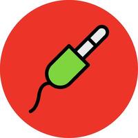 Audio Jack Filled Multi Circle Icon vector