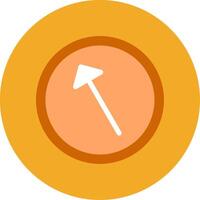 Left Up Flat Multi Circle Icon vector