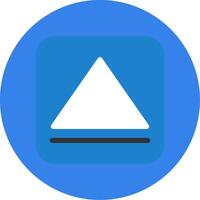 Eject Flat Multi Circle Icon vector
