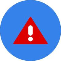 Faild Flat Multi Circle Icon vector