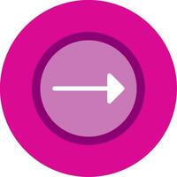 Right Flat Multi Circle Icon vector