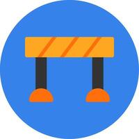 Barrier Flat Multi Circle Icon vector