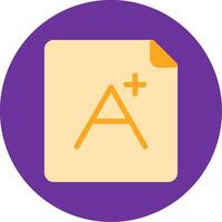 Grade Flat Multi Circle Icon vector