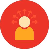 Decision Flat Multi Circle Icon vector