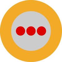 Menu Flat Multi Circle Icon vector