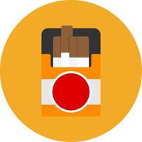 Tobacco Flat Multi Circle Icon vector