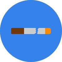 Brocken Cigarette Flat Multi Circle Icon vector