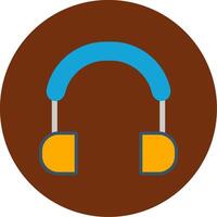 Handset Flat Multi Circle Icon vector